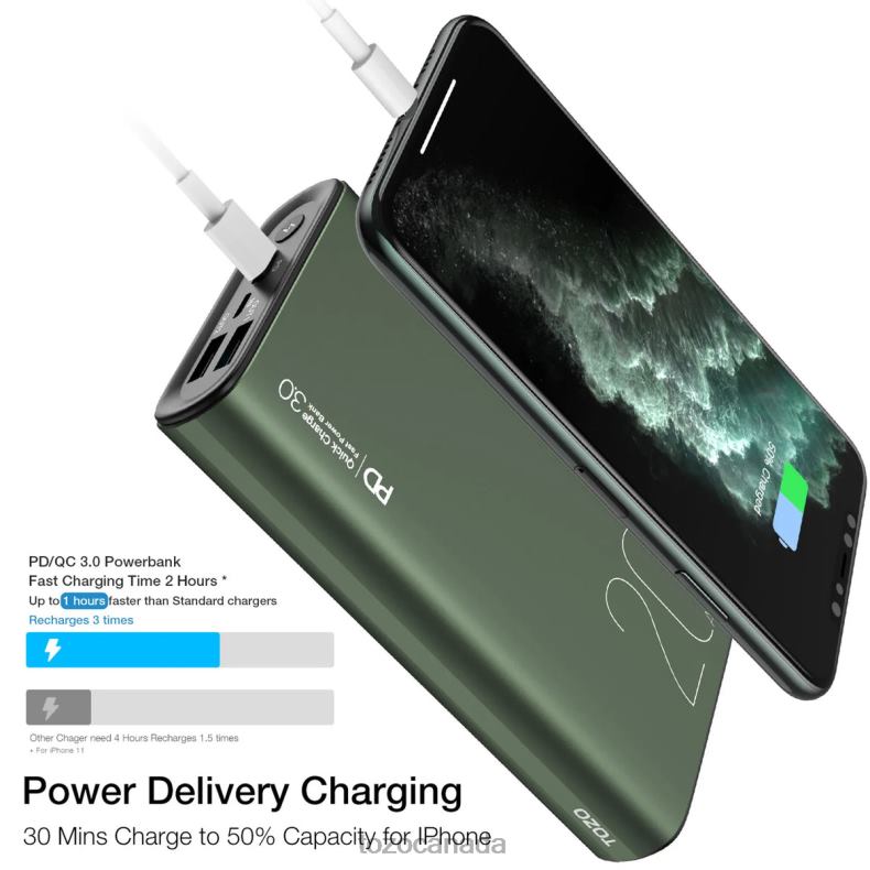 Accessory TOZO PB1 Power Bank Green D8244150