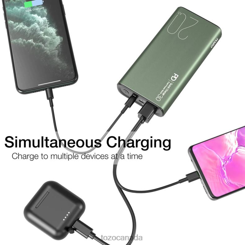 Accessory TOZO PB1 Power Bank Green D8244150