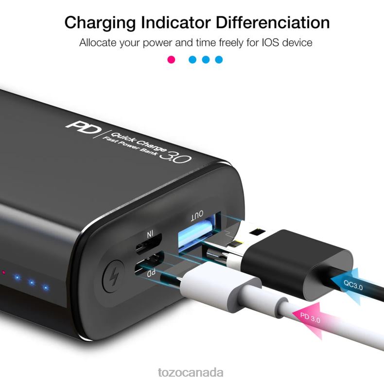Accessory TOZO PB3 Power Bank Black D8244153