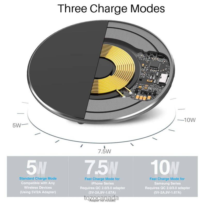 Accessory TOZO W3 Wireless Charger Black D8244117