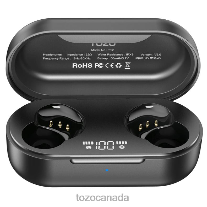 Accessory TOZO Wireless Charging Case for T12 Black D8244102