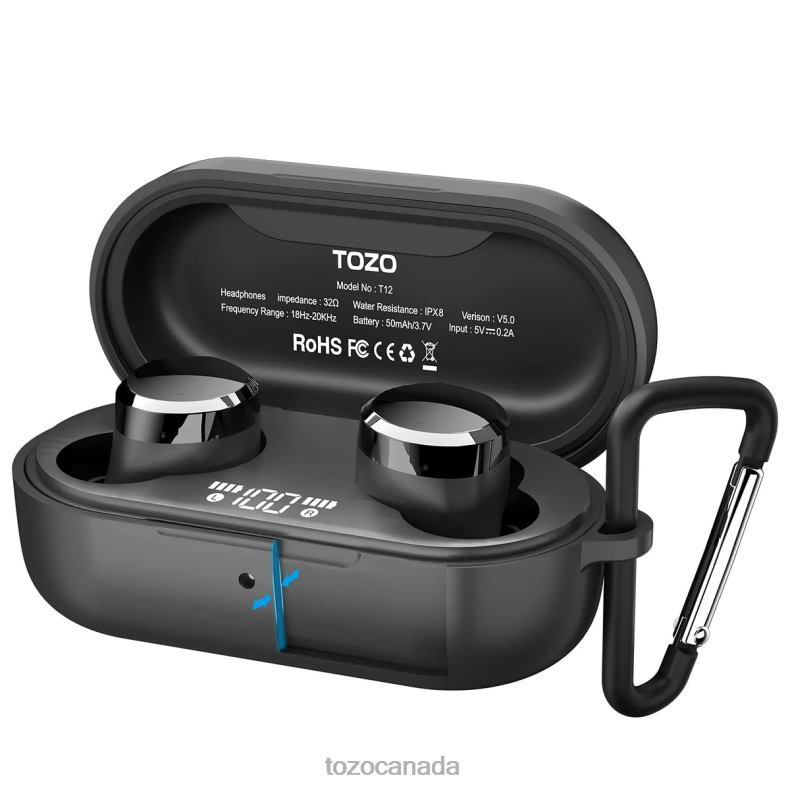 Accessory TOZO T12 Protective Silicone Case Black D8244136