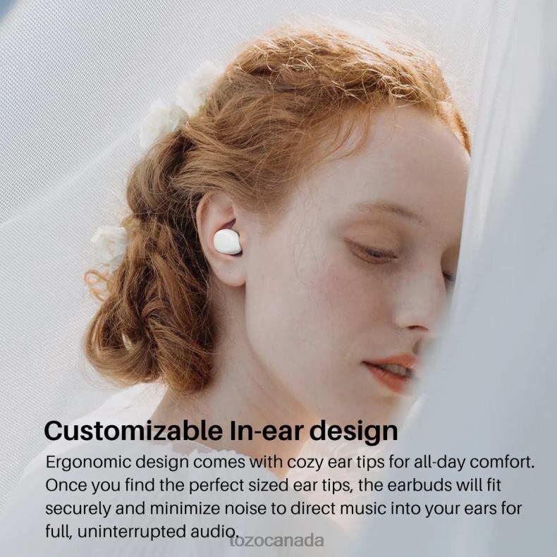Headphones TOZO A1 White D824434