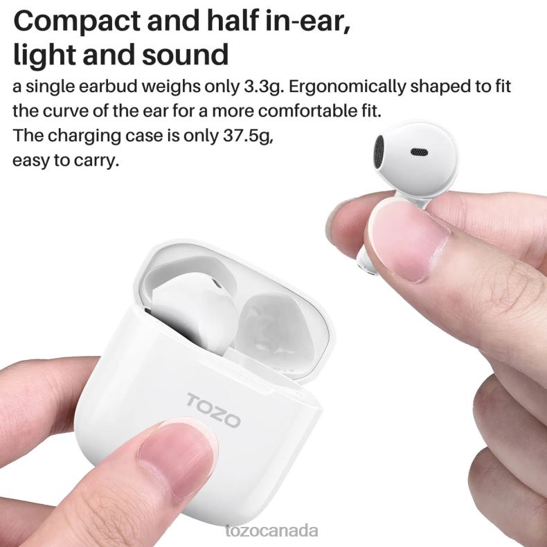 Headphones TOZO A3 White D824450