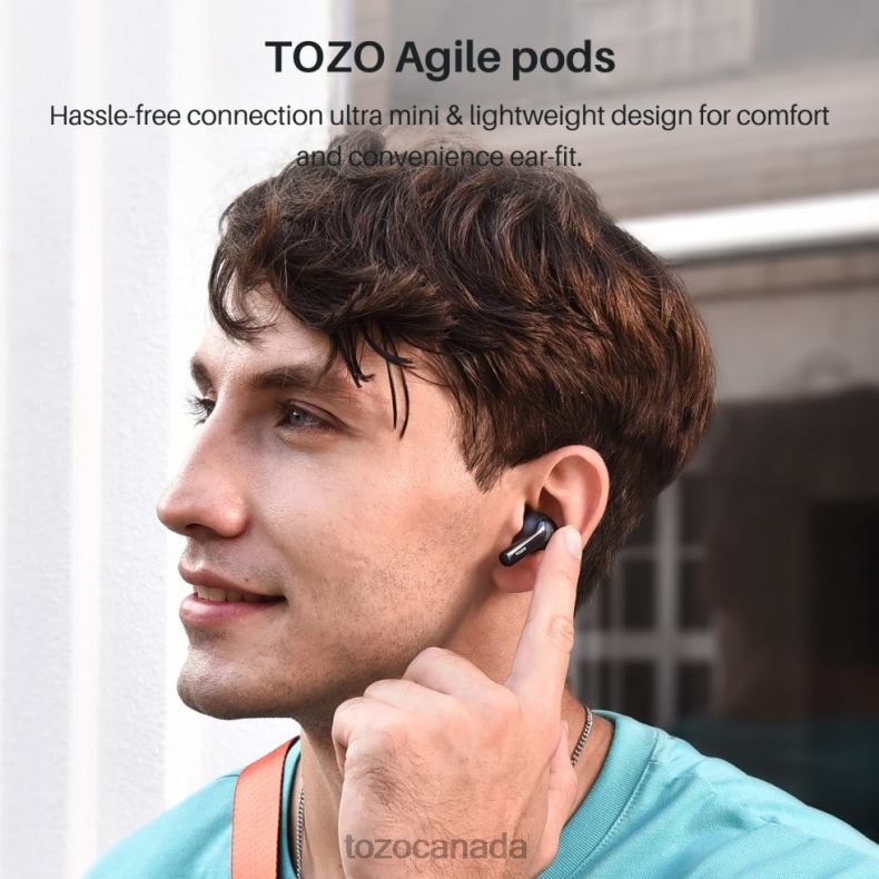 Headphones TOZO Agile Pods Black D824458