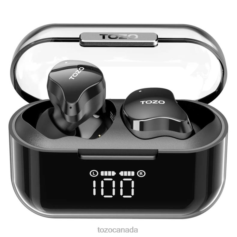 Headphones TOZO Crystal Buds Black D824455