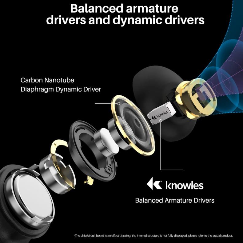 Headphones TOZO Golden X1 Black D82441