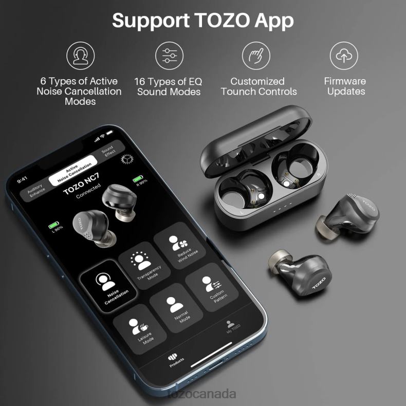 Headphones TOZO NC7 White D824415