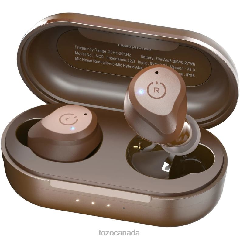 Headphones TOZO NC9 Brown D824413