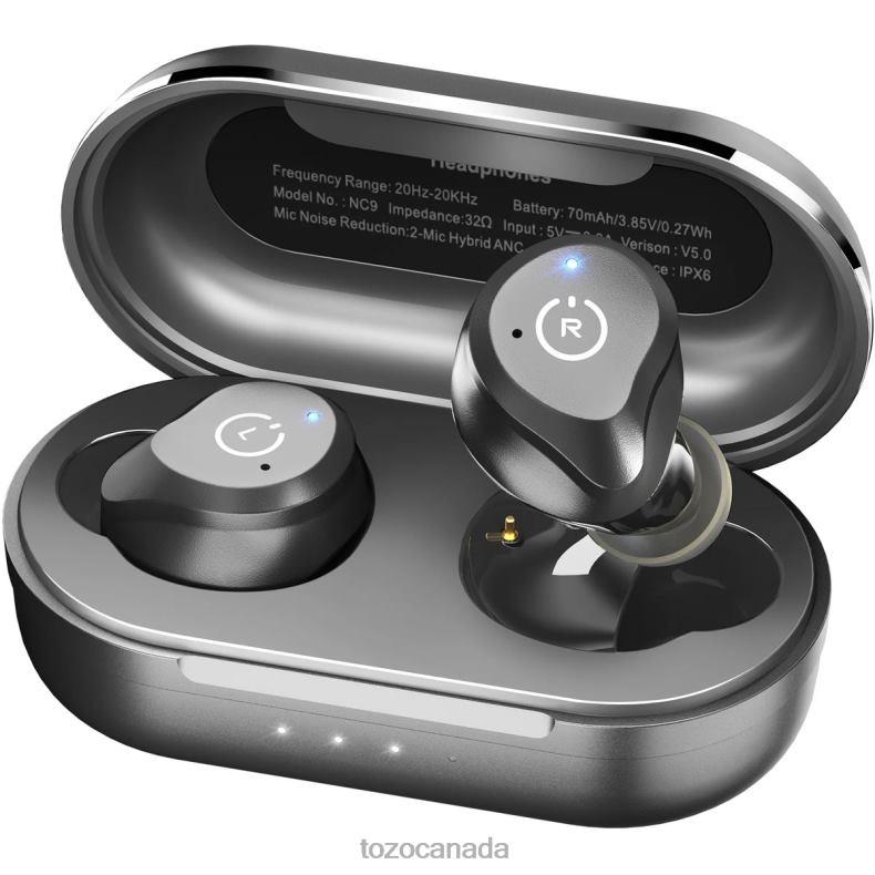 Headphones TOZO NC9 Matte Black D82448