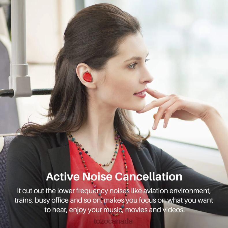 Headphones TOZO NC9 Red D824411