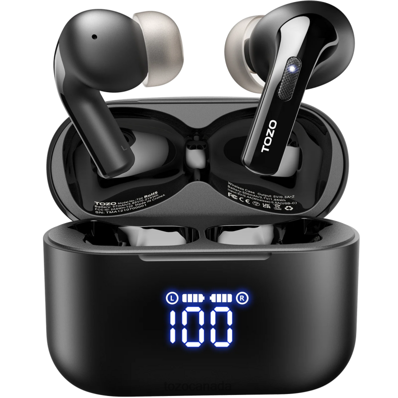 Headphones TOZO T20 Black D824440