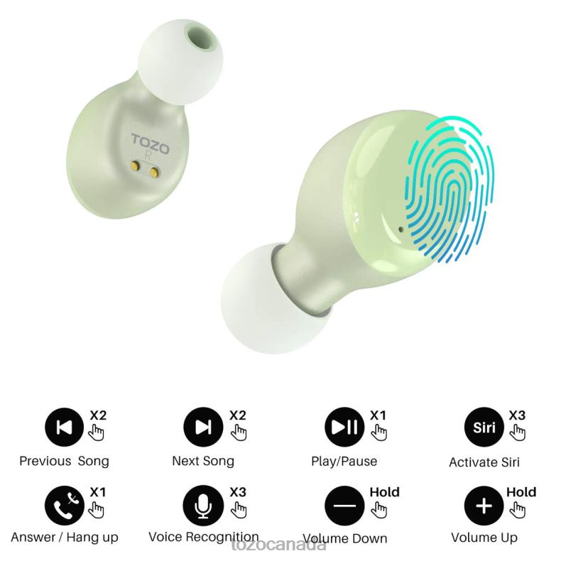 Headphones TOZO T6 Rose Gold D824422