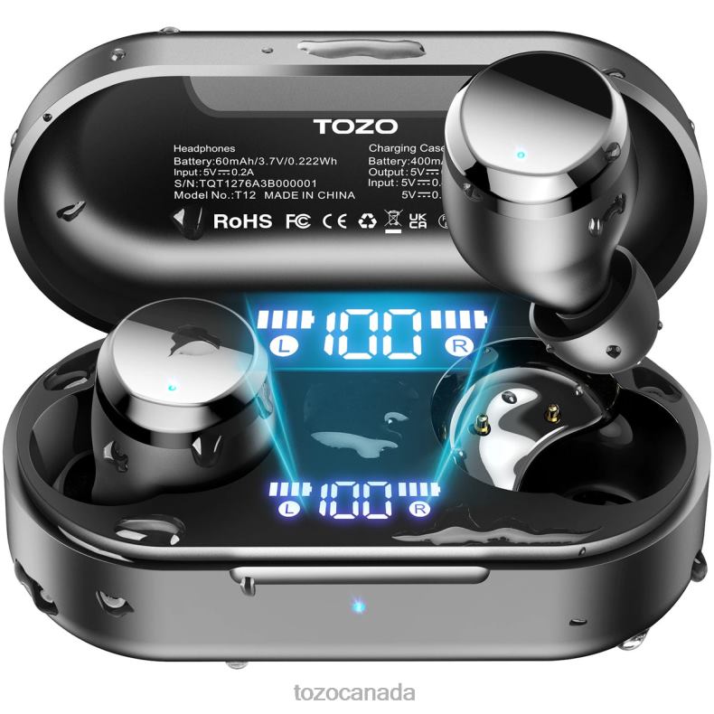 Headphones TOZO Tonal Dots Black D824435